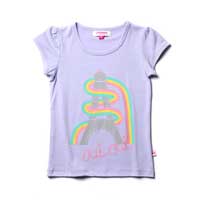 Littlehorn Eiffel Rainbow Tee Violet Marle